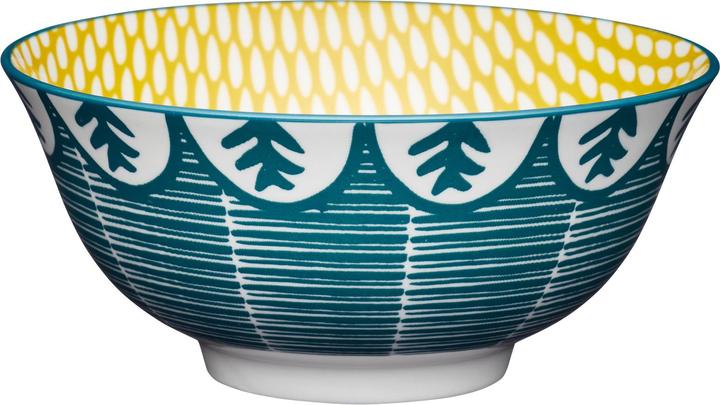 Immagine prodotto Kitchen Craft Ciotola in gres smaltato KitchenCraft, verde foglia, 15,5x7,5 cm, etichettata (0.35 l, 1 x)