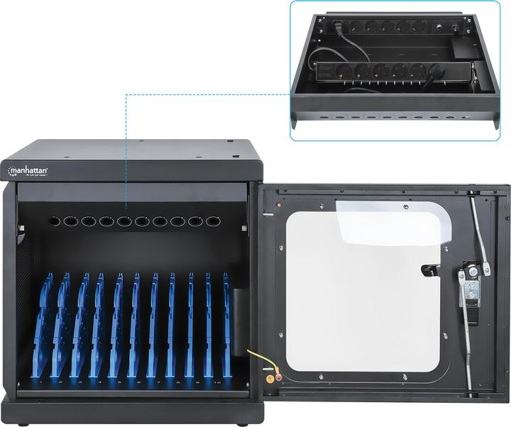 Image du produit Manhattan Armoire de charge avec 10 prises de courant