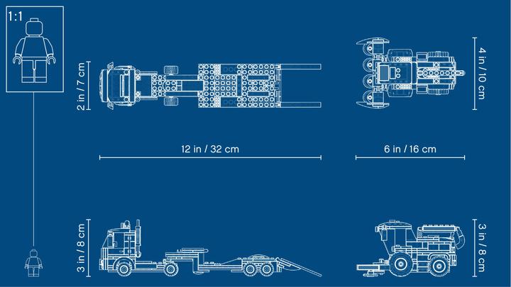 Produktbild LEGO Transporter für Mähdrescher (60223, LEGO City)