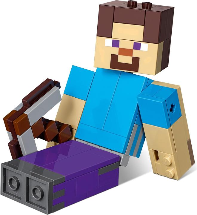Actual product image LEGO Steve with parrot (21148, LEGO Minecraft)