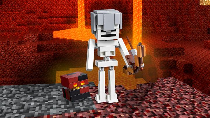 Actual product image LEGO Skeleton with magma cube (21150, LEGO Minecraft)