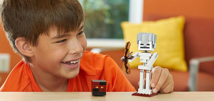 Actual product image LEGO Skeleton with magma cube (21150, LEGO Minecraft)