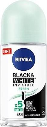 Actual product image NIVEA ack&White Invisible Fresh Antiperspirant W (Roll-on, 50 ml)