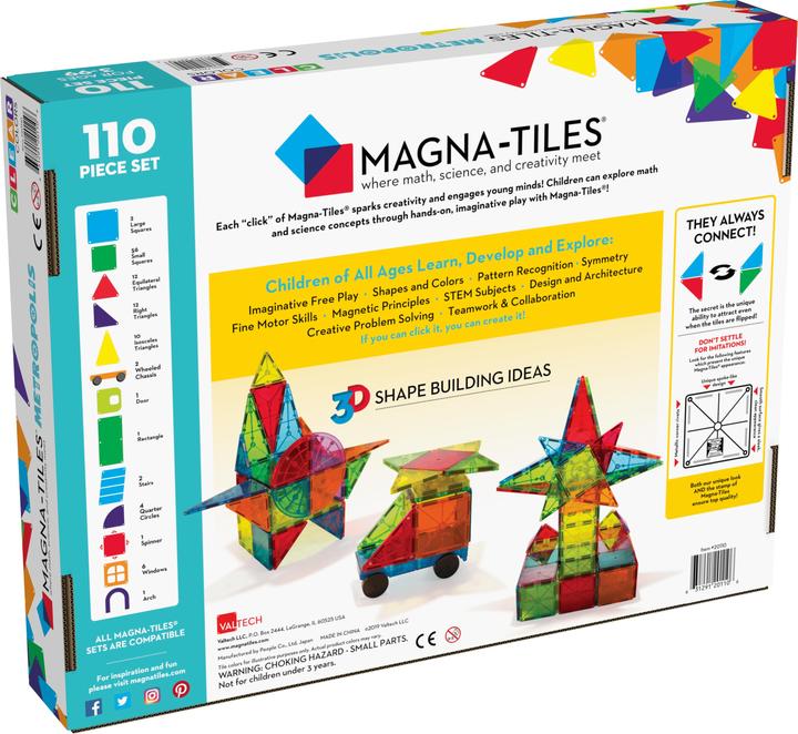 Actual product image Magna-Tiles Metropolis set