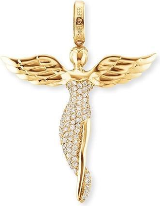 Engelsrufer Gold plated pendant Angel with ERP-ANGEL-G zircons - Length: 2.6 cm (L)