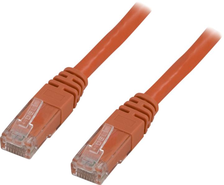 Produktbild Deltaco UTP Cat5e - 0,5 m - RJ-45 - RJ-45 - Orange (U/UTP, CAT5e, 0.50 m)
