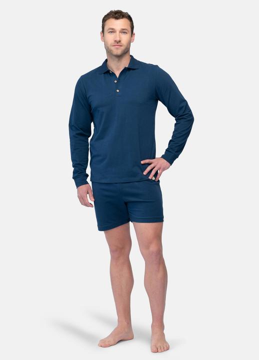 Produktbild greenjama Herren Langarm-Shirt mit Polo-Kragen (M)