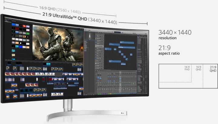 Produktbild LG 34WK95C-W (3440 x 1440 Pixel, 34")