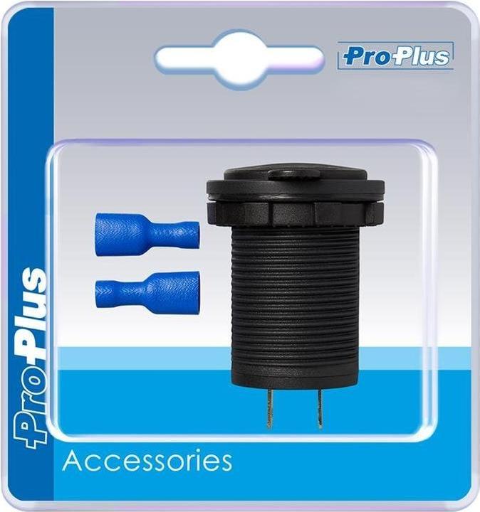 Produktbild ProPlus USB Doppel-Einbausteckdose im Blister