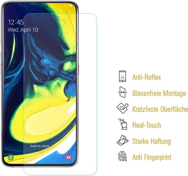 Actual product image Protectorking 6x Panzerfolie Anti-Shock matt entspiegelt (6 Piece, Samsung Galaxy A80)