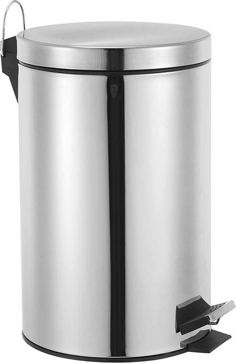 Produktbild Perel Pedal bin - 14 l - Stainless steel (14 l)