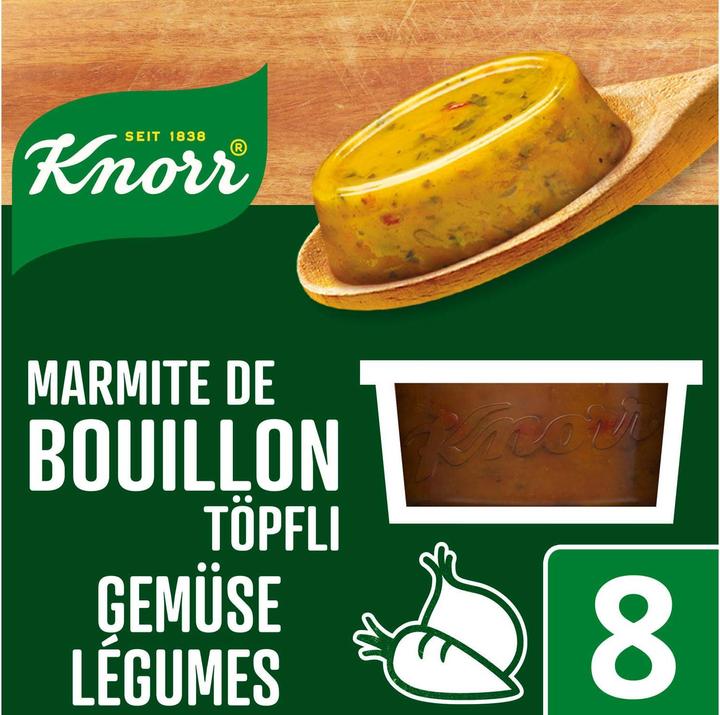 Image du produit Knorr Marmite de bouillon riche en légumes, consistance moelleuse pour sauces, plats de viande & wok (4000 ml)