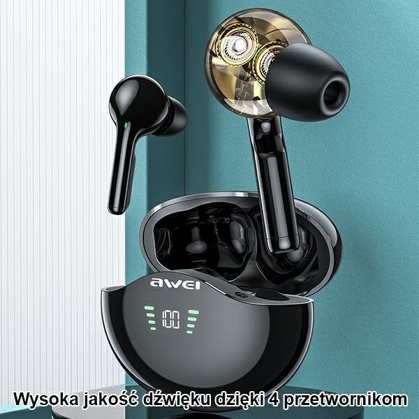 Image du produit Awei T12P (ANC, 4 h, Sans fil)