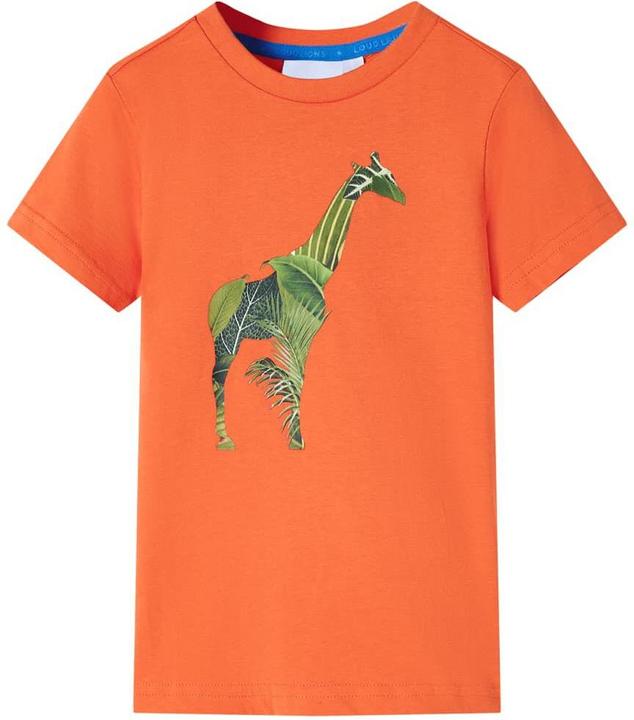VidaXL Kinder-T-Shirt Hellorange 104,Material: 100 (104)