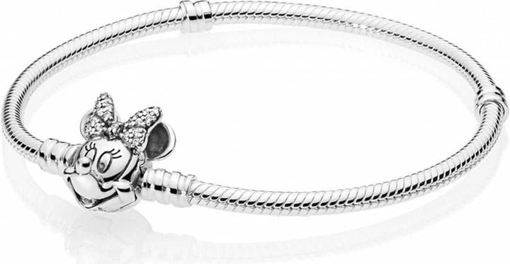 Pandora Disney Shimmering Minnie Portrait Armband (17 cm, Silber 925)