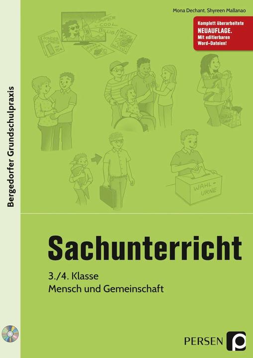 Produktbild Sachunterricht, 3./4. Klasse, Mensch und Gemeinschaft (Deutsch, Mona Dechant, Shyreen Mallanao, 2021)