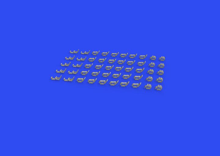 Actual product image Eduard WWII German clamps Type 2 PRINT for