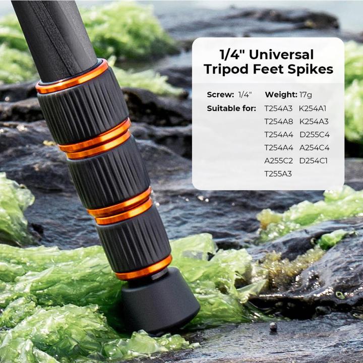 Image du produit K&F Concept 1/4 Tripod Foot Spike KF31.050 (Pieds de trépied)