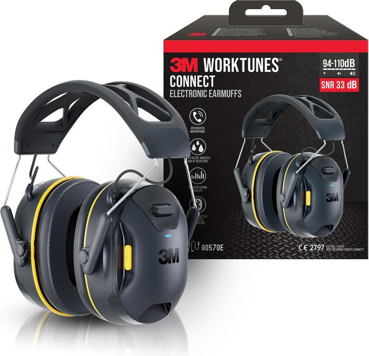 Immagine prodotto 3M WorkTunes Connect Paraorecchi Bluetooth (1 x)