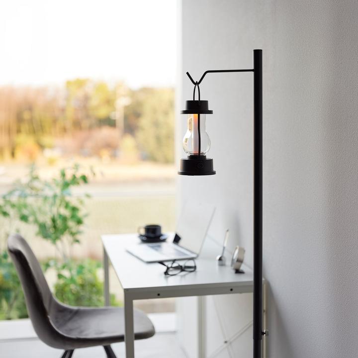 Actual product image Yamazaki TOWER height-adjustable lantern stand