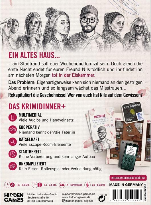 Actual product image Hidden Games Crime Game Hangover Dead Freeze (German)