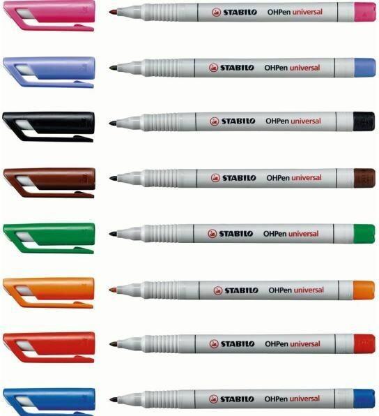 Produktbild STABILO OHPen universal Folienstift wasserlöslich (Blau, 0.70 mm, 10 x)
