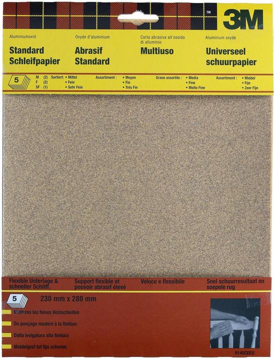 Produktbild 3M Schleifpapier Standard-Set (80, 120, 180)