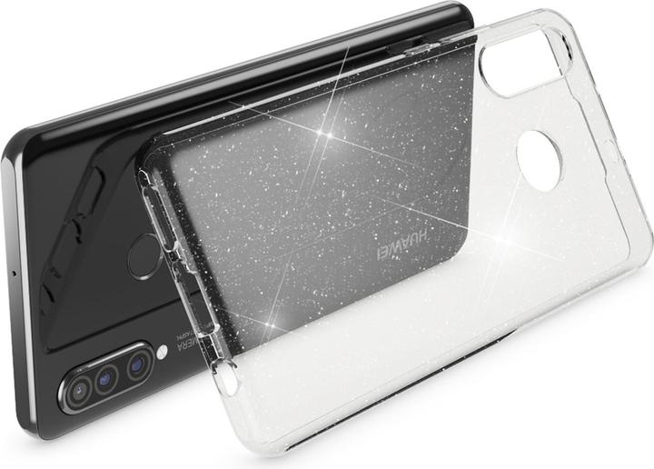 Immagine prodotto Nalia Copertura in silicone trasparente con glitter (Huawei P30 Lite)