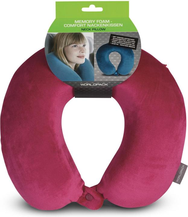 Worldpack Nackenkissen Memory Foam azalee (Kopf- & Nackenkissen)