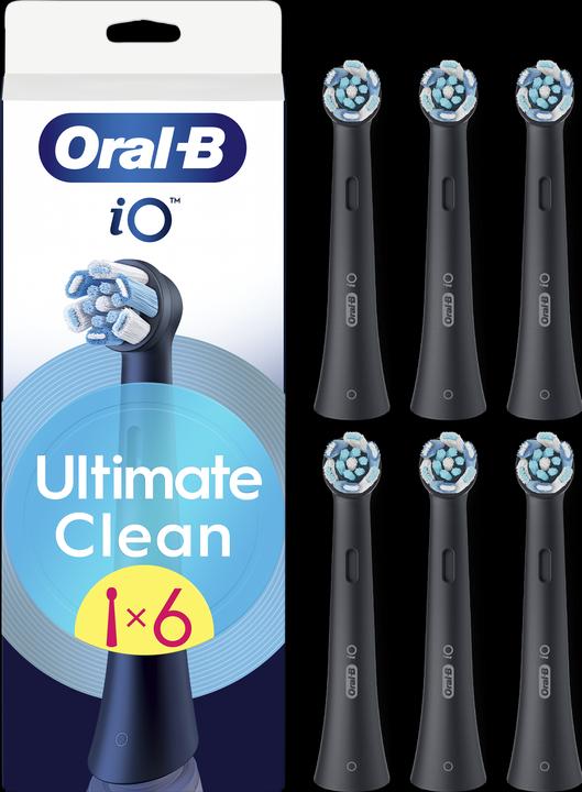 Actual product image Oral-B iO RB CBF-6 UltimateClean Black 6-pack (Oscillating toothbrush)