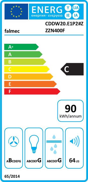 Energie-Label Falmec DOWNDRAFT 120 N (Unterbauhaube)