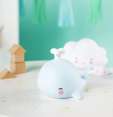 Actual product image A Little Lovely Company Night Light Mini LLWHBU40 Whale 13x10.8x10.8cm