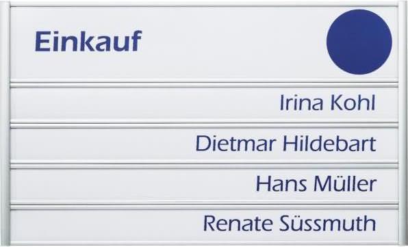 Produktbild Ultradex Türschild Serie silver BxH 180x108mm Aluminium eloxiert
