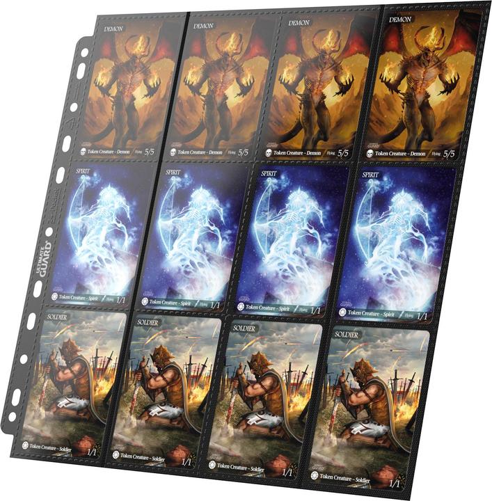 Immagine prodotto Ultimate Guard Ordner-Einlagen 24-Pocket QuadRow Pages Schwarz 10 Stk