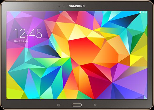 Produktbild Samsung T800 Galaxy Tab S 10.5 (4G, 10.50", 16 GB, Schwarz, Holzkohle, Grau)
