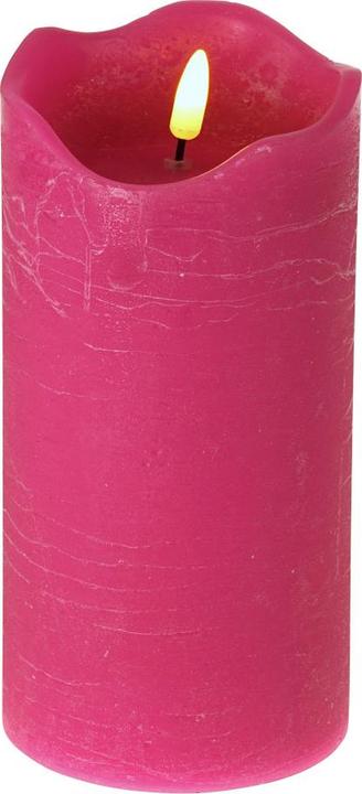 Produktbild Werner Voss LED Kerze 3D Flame pink 10x20cm (1 Stück) (1 x)