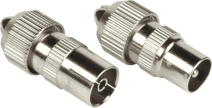 Hama Koax-Set, Metall, Stecker/Kupplung, schraubbar (Antennenkabel)