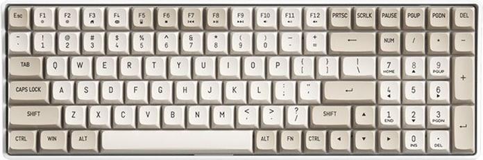 Actual product image Aigo A100 Wireless Mechanical Keyboard (black) (Eng. Int., Cable)