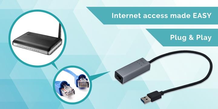 Actual product image i-tec USB 3.0 Metal GLAN adapter (USB 3.0, RJ45 (1x))