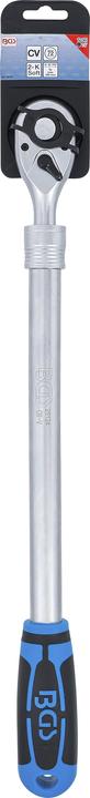 Produktbild BGS Umschaltknarre, ausziehbar | extra lang | Abtrieb Aussenvierkant 12,5 mm (1/2") | 455 - 595 mm (1/2")