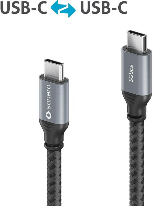 Image du produit Sonero Câble USB C - USB C 1 m (1 m, USB 3.2 Gen 1)