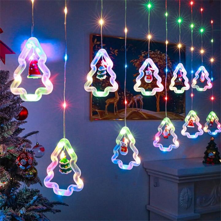 Image du produit Cover-Discount Guirlande lumineuse LED rideau Arbres de Noël (3 m)