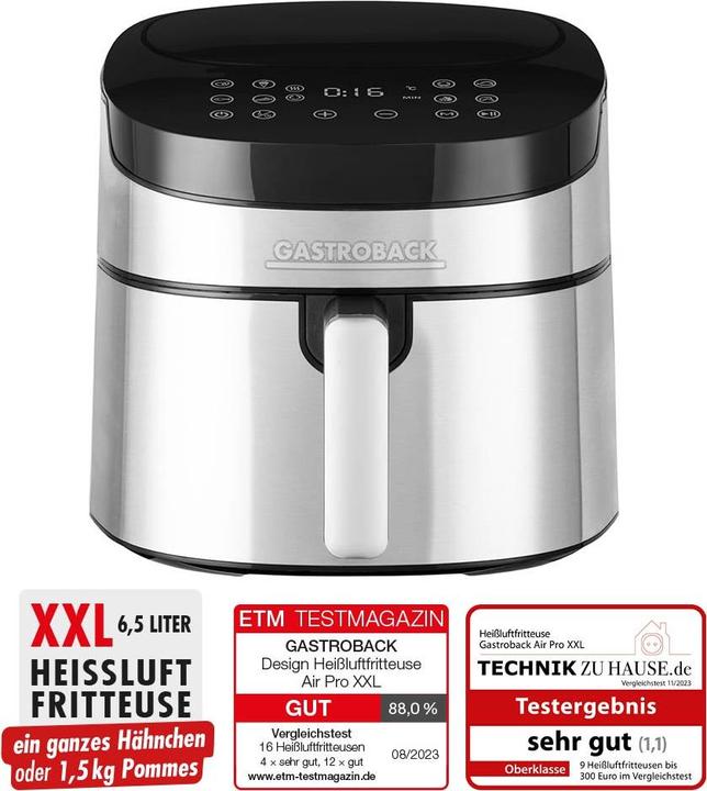 Image du produit Gastroback DESIGN FRITTEUSE À CHAUD AIR PRO XXL (Réf. : 42583) (Prise UE)