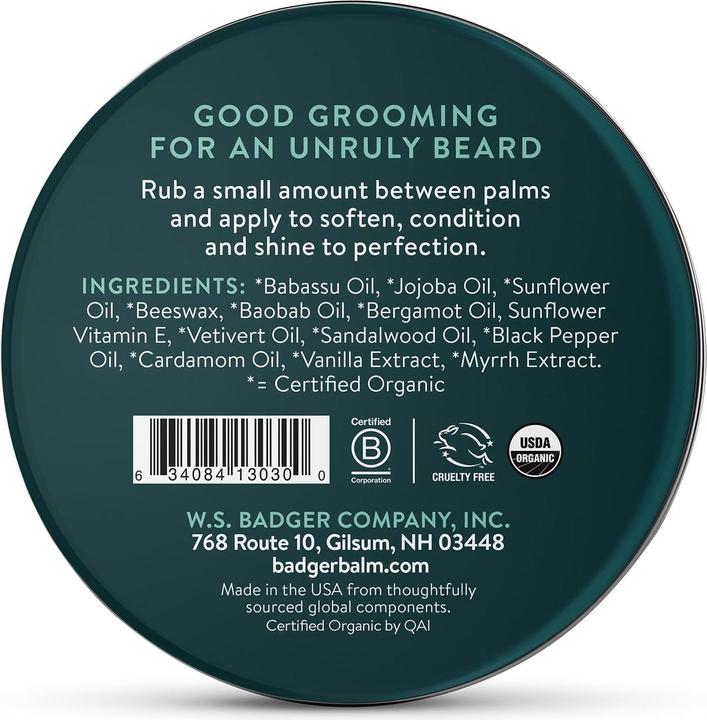 Actual product image Badger Beard Balm - Navigator Class Man Care (60 ml)