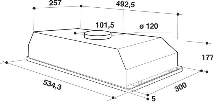 Actual product image Whirlpool Hood Wct 64 Flsxwhirlpool (Substructure hood)