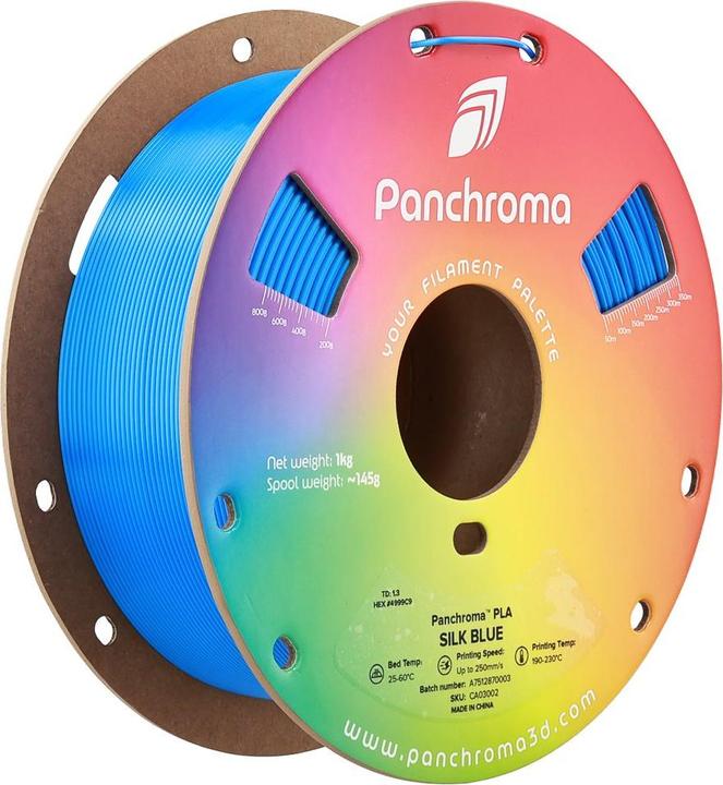 Produktbild Polymaker Panchroma™ PLA Silk (PLA, 1.75 mm, 1000 g, Blau)