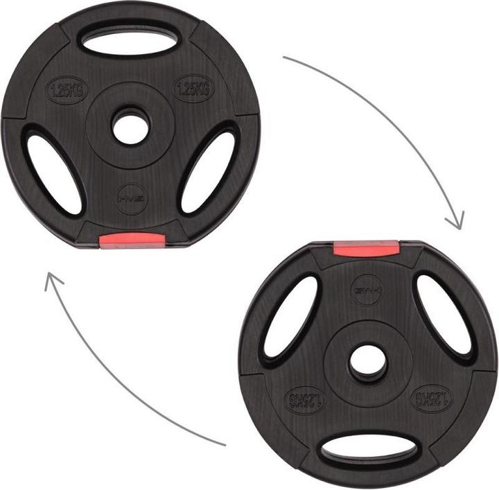 Produktbild HMS Langhantel aus Verbundwerkstoff 40 KG SG40 (4 x 2.5 kg, 8 x 1.25 kg, 4 x 5 kg)