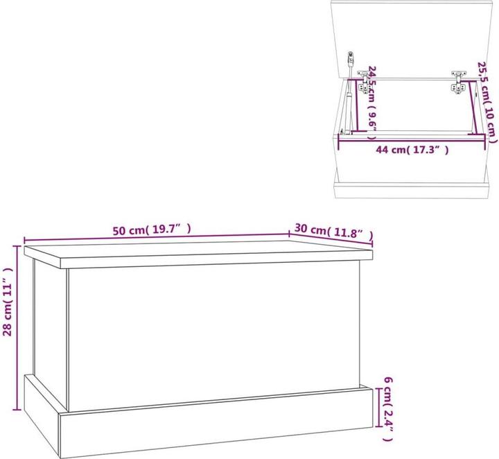 Produktbild VidaXL Giata (50 x 30 x 28 cm)