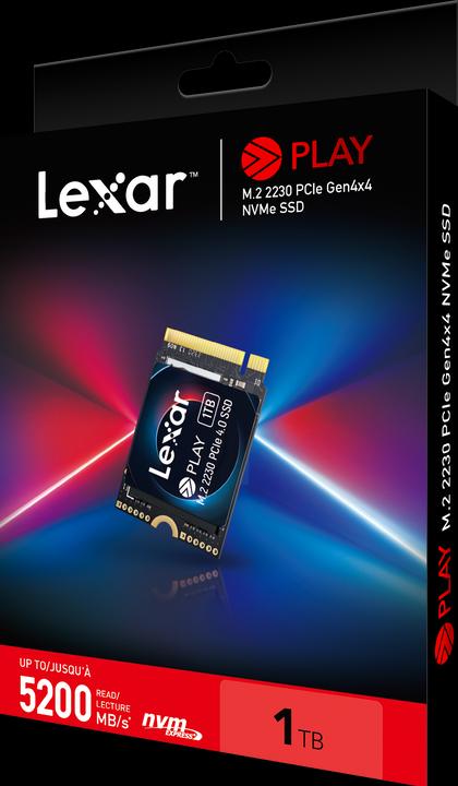 Produktbild Lexar SSD PLAY drive PCIe4.0 2230 5200/4700MB/s (1000 GB, M.2 2230)