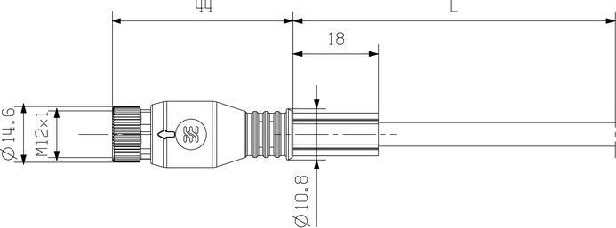 Image du produit Weidmüller SAI LIGNES ACCESSOIRESSAI LIGNES ACCESSOIRES SAIL-M12GM12G-5-6.5U